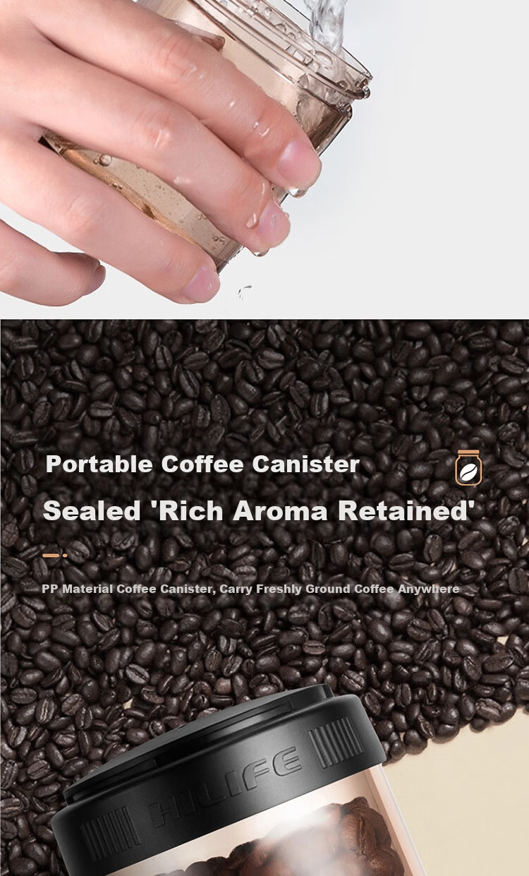 SIMELO Manual Coffee Grinder Hand Crank Coffee Bean Mill Handheld Coffee Grinder 7