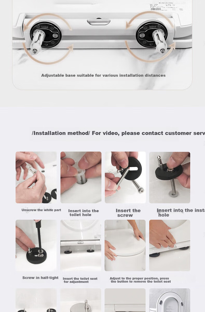 Submarine Smart Heated Toilet Seat with Constant Temperature, Electric V-Shaped Instant Heating Universal Toilet Lid Cover 13