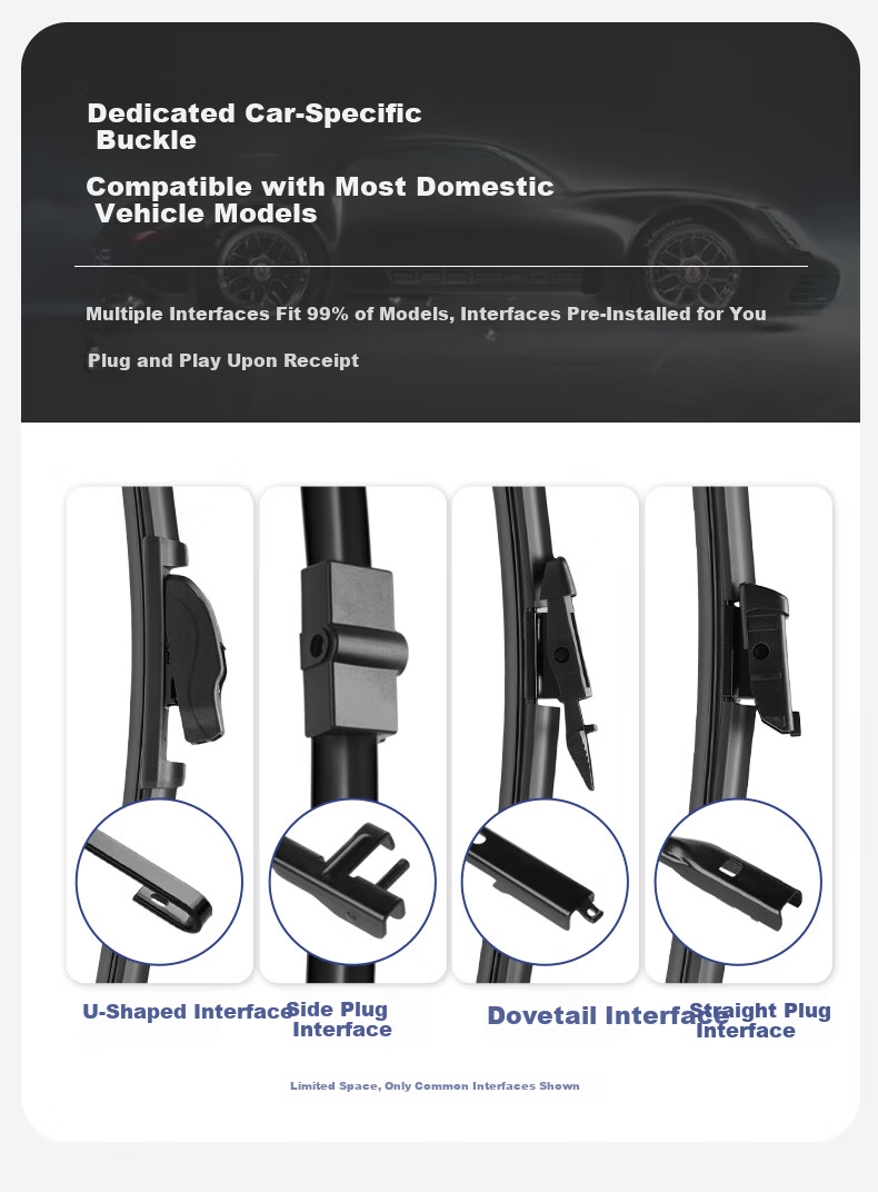 MAGNETI MARELLI Car Windshield Wipers, Wear-Resistant Natural Rubber, Compatible with Tang 2nd Generation/DMi/DM/Tang EV, for 2018 to 2025 Models, 1 Pair 6