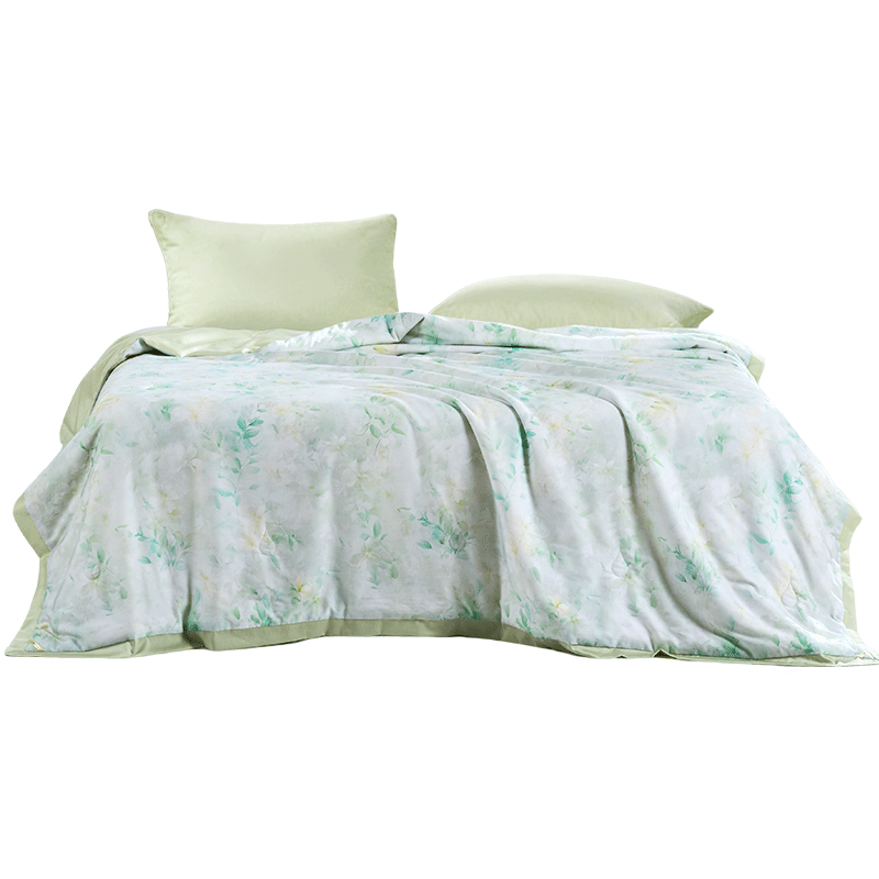 FUANNA Cooling Quilt A-Class Tencel Mosquito Repellent Antibacterial Summer Quilt Single Machine Washable Air Conditioning Quilt 150x200cm