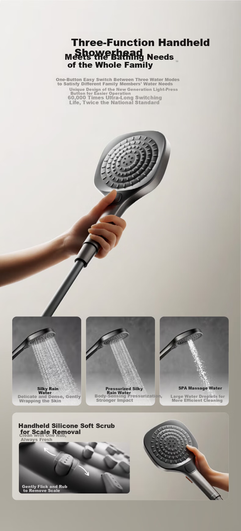 ARROW Harmony Smart Selection Shower Set Pro Complete Shower Head Compatible with Huawei Smart Life HM-P02ZGGW 7