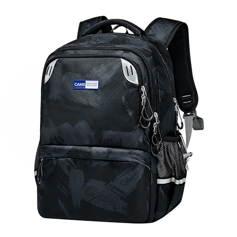 CAMS Suspended Weight Reduction Backpack for Grades 1-3 Male And Female Students, Large Capacity Elementary School Middle School Student Lightweight Spine Protection S02915