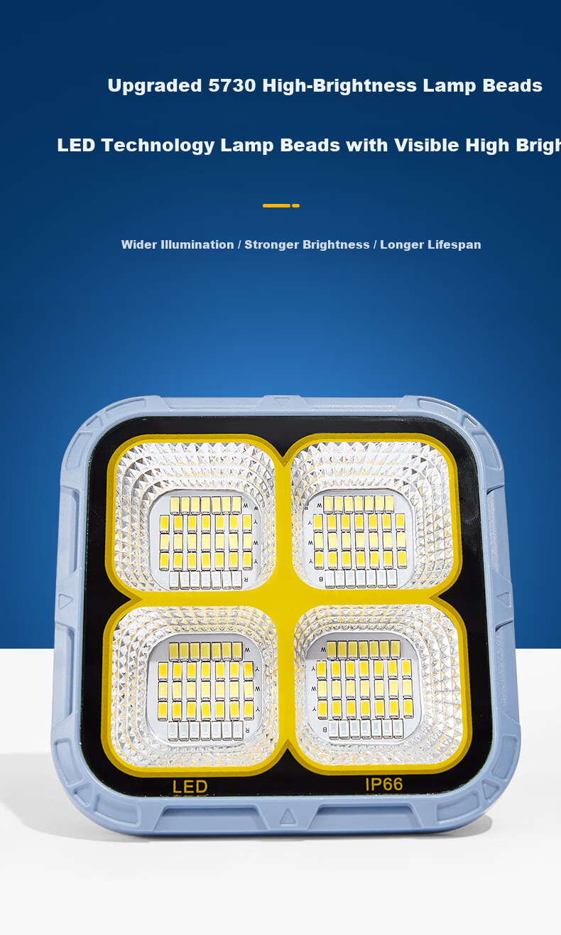 Tianhuo High-Power Outdoor Multifunctional Camping Light LED Portable Rechargeable Night Market Stall Worksite Lamp 2