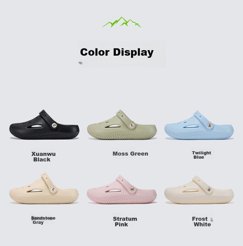 361° Women's Summer 2026 New Anti-Slip Soft Sole Outdoor Hole Shoes Breathable Fashion Sandals 17