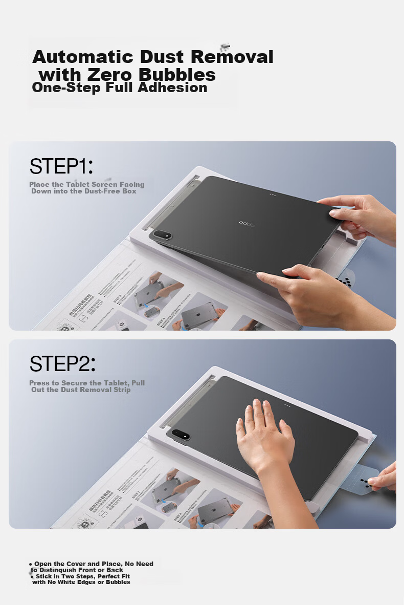 Shanmo Tempered Glass Screen Protector for OPPO Pad4 Pro and OnePlus Pad 2 Pro 13.2-inch Universal 2025 Full-Screen HD Dust-Free Installation Box 5