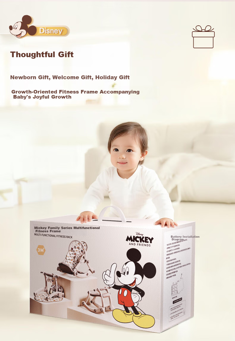 Disney Newborn Baby Gift Set Infant Toy 0-1 Year Old Baby Foot Piano 2