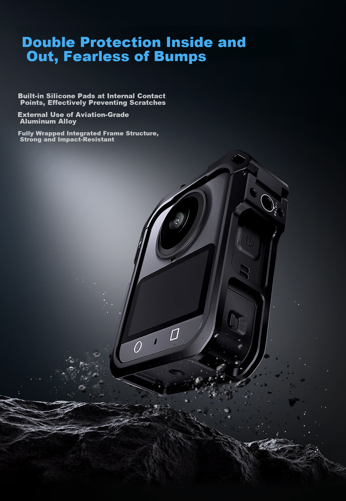 Iron Head Metal Protective Frame for DJI Osmo 360 Panorama Camera Full Cage Horizontal and Vertical Shooting Expansion Kit Photography Cycling Live Streaming Accessories - Horizontal Shooting Set 5