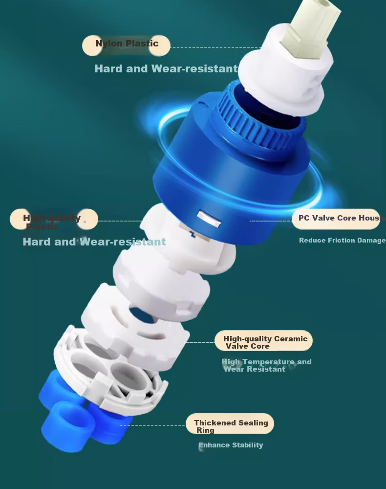 Yipin Impression Bathroom Sink Faucet Hot and Cold Water Household Kitchen Balcony Wash Basin Faucet 14