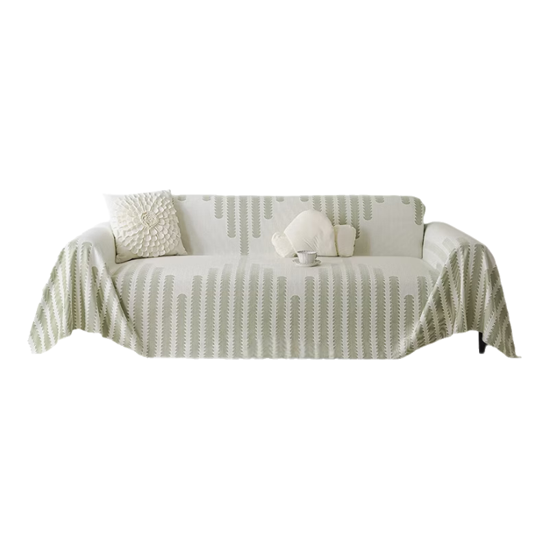 Wuyinliangpin Ice Silk Cooling Sofa Cover, Summer Sofa Slipcover, Non-Slip Sofa Pad, Cover Cloth, 180*380, Light Blue