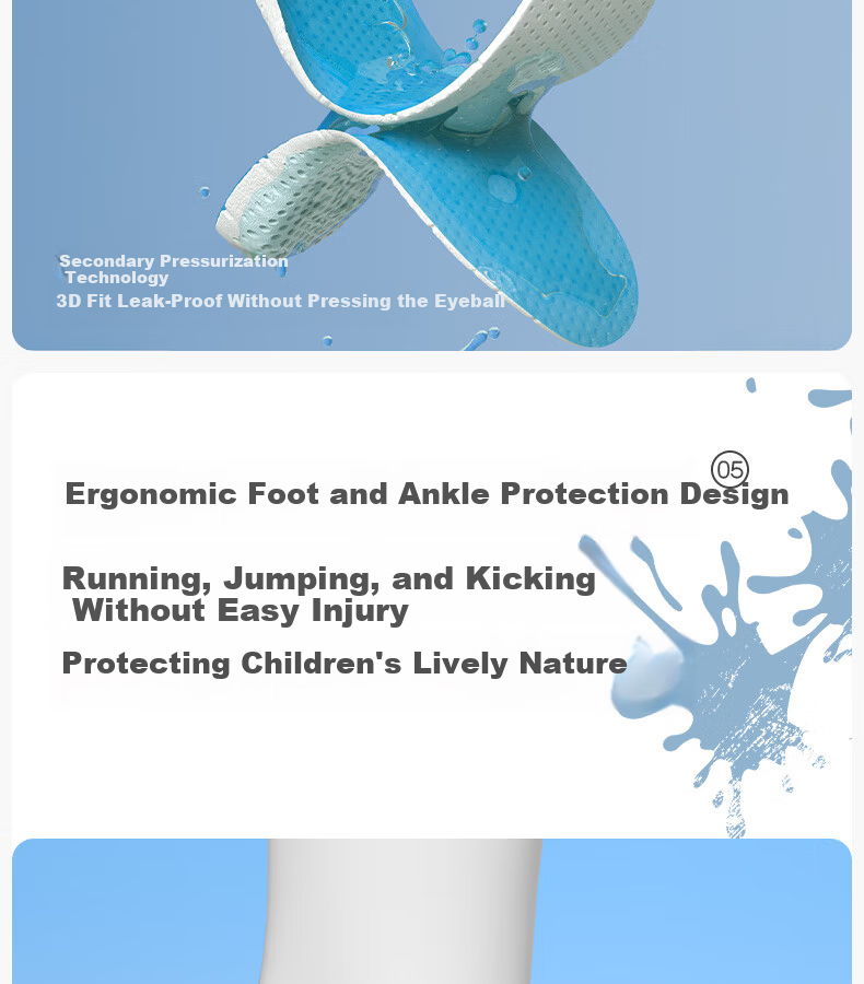 WATERTIME Beach Shoes for Men, Women, and Kids - Water Shoes for Wading, Creek Hiking, Swimming, Snorkeling, Tide Hunting, Non-Slip and Cut-Resistant - Blue Winnie Size 25 13