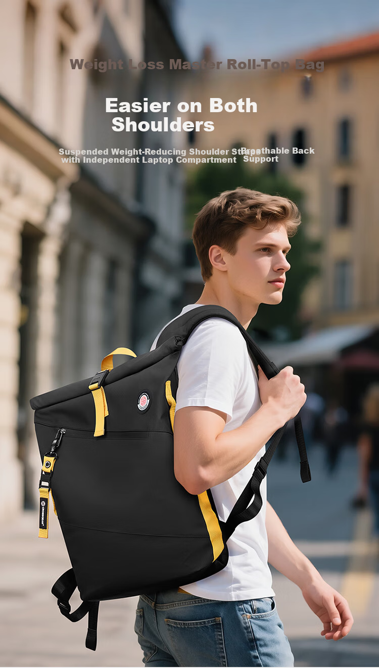 CROSSGEAR Cross Medal Weight Loss Master Business Backpack for Men 16-inch Laptop Bag Large Capacity Student School Travel Bag 1