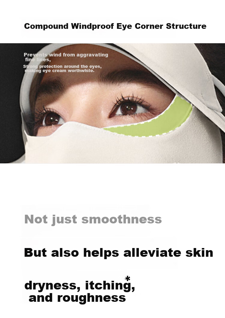 Beneunder Women's Windproof Face Mask Winter Sun Protection Cycling Face Cover High-Value Anti-Dryness Mask 7