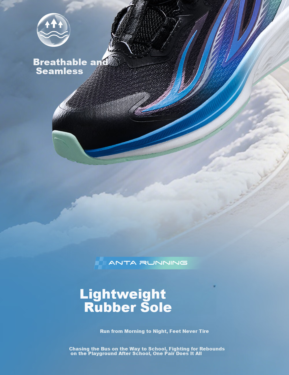Anta Kids Running Shoes Girls Toddler 2026 Summer Breathable Mesh Sports Shoes Baby Shoes 322629906 7
