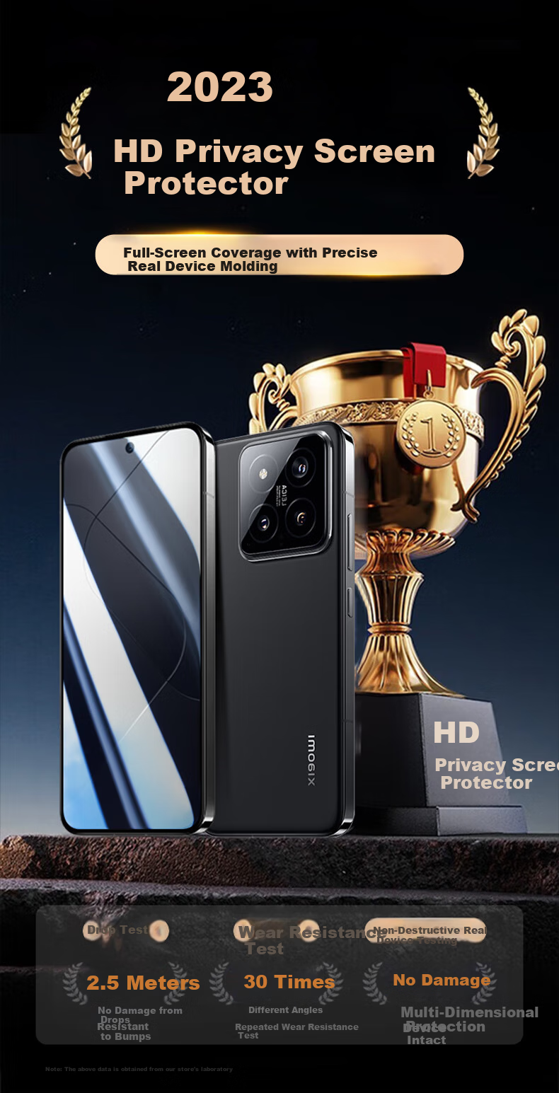 Coollefone [Value Pack 2 Pieces] Tempered Glass Screen Protector for Xiaomi 17T Pro, Full Coverage Ultra-Thin HD Anti-Fingerprint Anti-Drop Film 1
