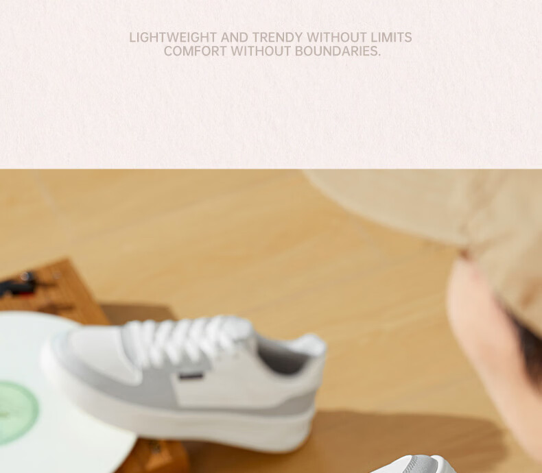 361° Men's Casual Shoes Qinghe 2 New Stylish Versatile Thick-Soled Comfortable White Sneakers 672636618-1 27