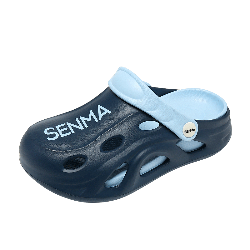 Semir Kids Summer Slippers Children's Hole Shoes Sports Sandals for Boys Blue Size 31-32