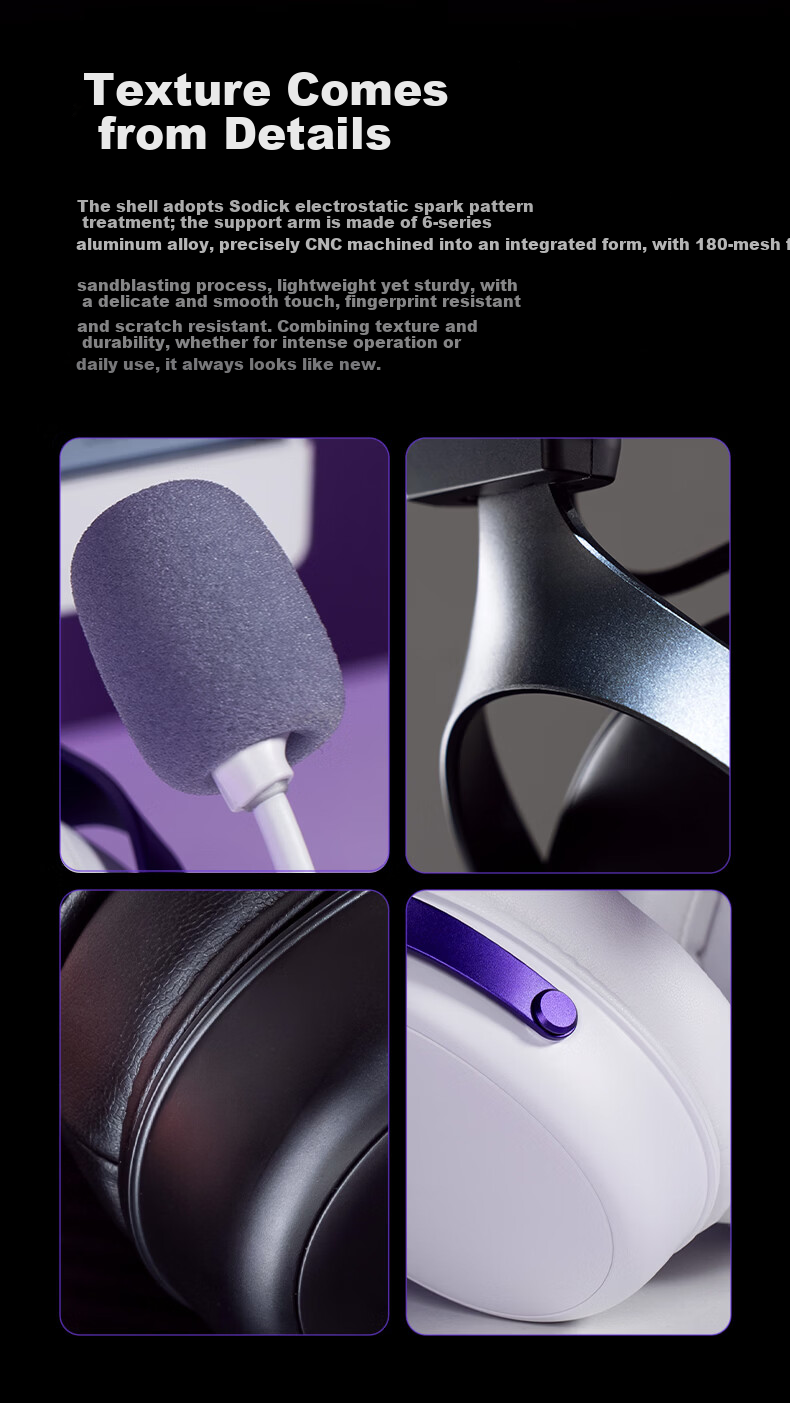 AKKO Dawn S9 Ultra 2.4G Wireless Gaming Headset Over-Ear Bluetooth Wired PC Esports Delta Sound Localization Quad-Mode 7.1 Channel TCB Triple Chamber 18