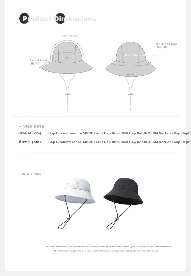 Naturehike Outdoor Lightweight Hiking Fisherman Hat Summer Sun Protection Cap for Men and Women 3