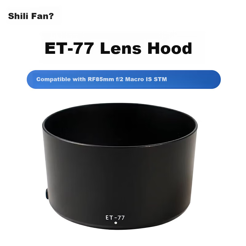 Shili Fan Canon Lens Hood for RF 85mm f/2 Macro IS STM 67mm Lens Hood Accessories for R5 R6 RP Cameras