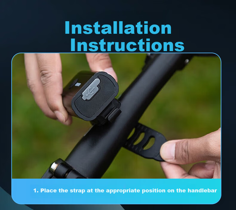 AUX Bicycle Front Light Night Riding Kids High Brightness Rechargeable Flashlight Mountain Bike Cycling Equipment Accessories 11