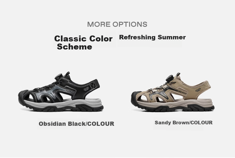 Belle Hollow Breathable Casual Sandals Men 26 Summer New Knob Buckle Outdoor Beach Shoes A2396BL6 Quicksand Brown Size 41 5