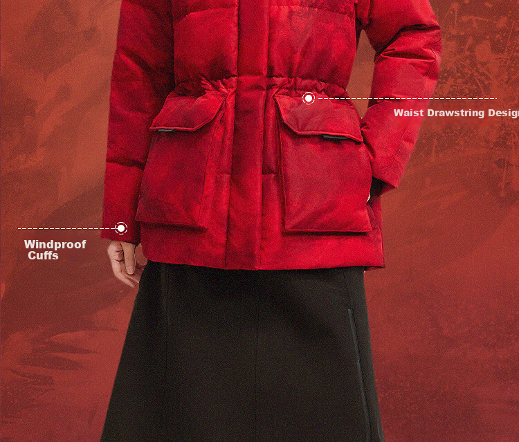 Bosideng Off-Season Women's Thickened 90% Goose Down Hooded Fashion Versatile Casual Jacket 9