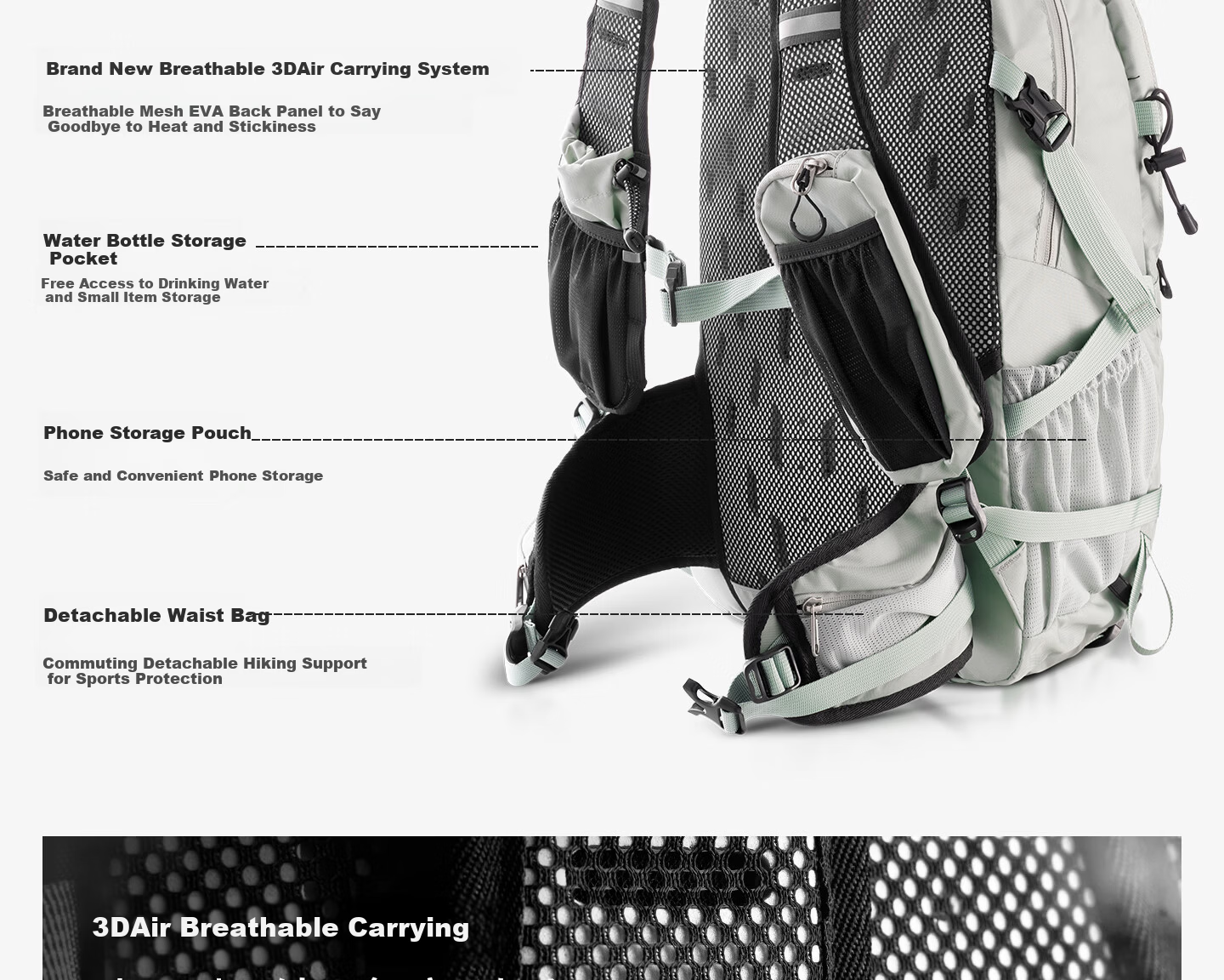 Saipu Outdoor Hiking Backpack Lightweight Men's Large Capacity Water-Resistant Travel Daypack Women 7