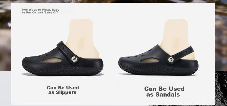 361° Women's Summer 2026 New Anti-Slip Soft Sole Outdoor Hole Shoes Breathable Fashion Sandals 8