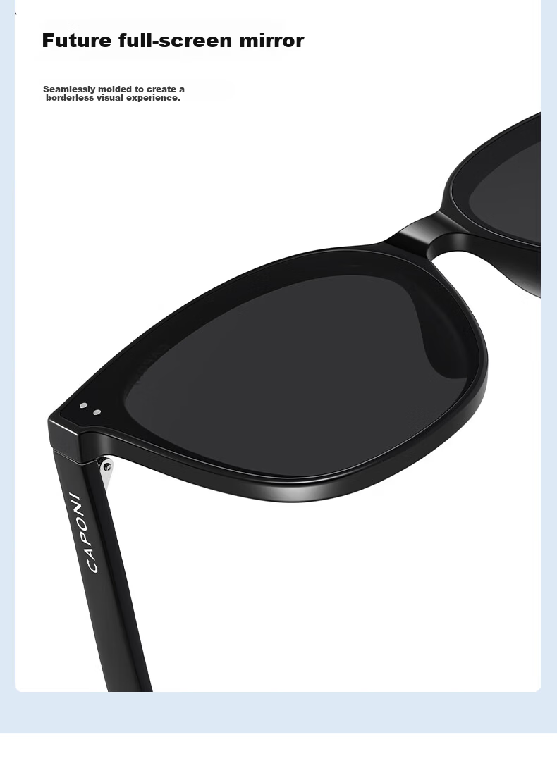CAPONI Polarized Sunglasses UV Protection Driving Unisex Sun Glasses Large Face Gift 7