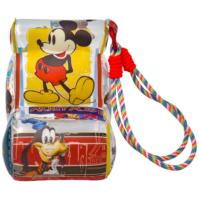 Disney SUNDAYHOME Mickey Vintage Inflatable Sofa Phone Holder Creative Pendant Keychain