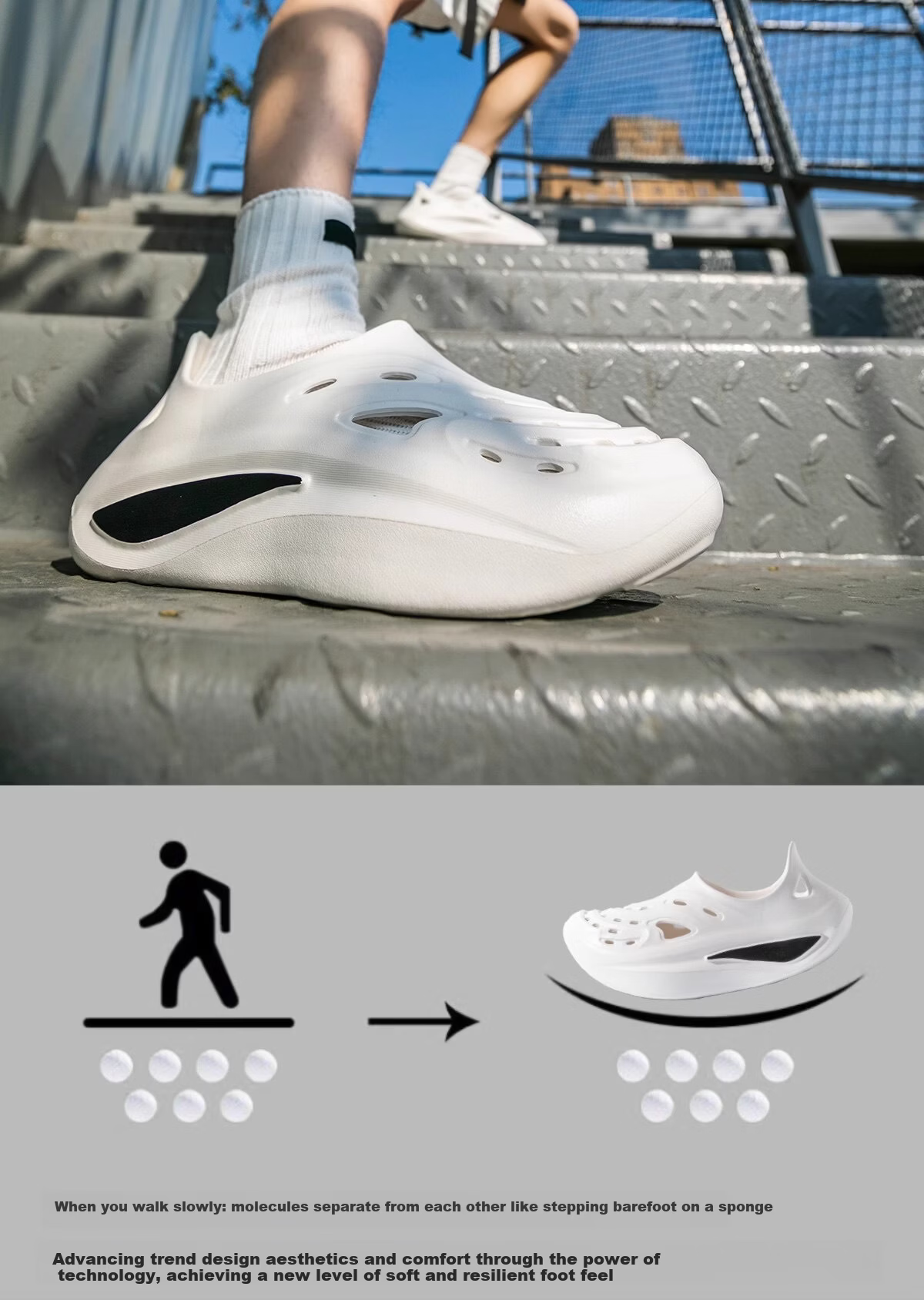 YUZHAOLIN Men's Breathable Hole Shoes Sports Outdoor Sandals Water Shoes Summer Driving Slippers 10