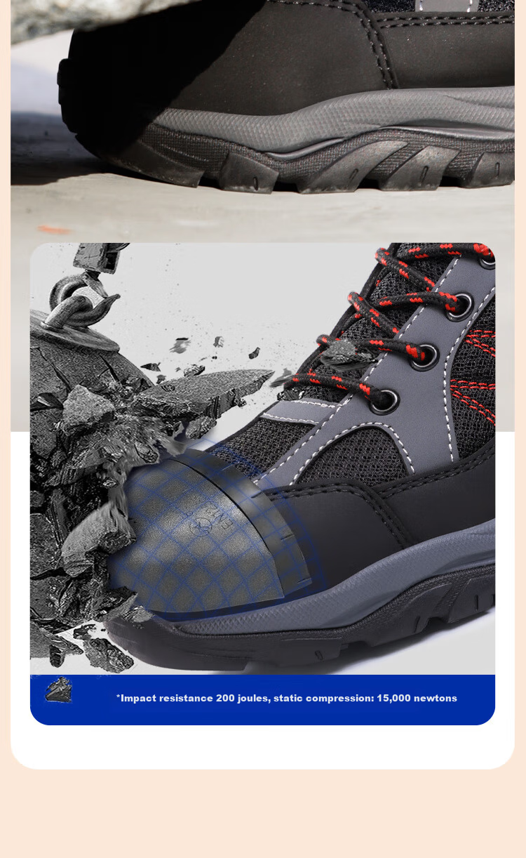 Blue Owl Shield Men's Summer Breathable Anti-Slip Anti-Smash Anti-Puncture Electrician Insulated 10KV Safety Work Shoes D209 Size 43 6
