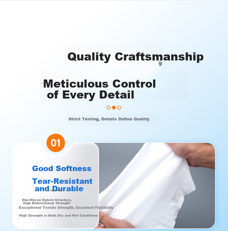 Buran Dust-Free Industrial Wiping Paper Oil Absorption Lab Wipes 25x38cm 500 Sheets/Roll Blue 13