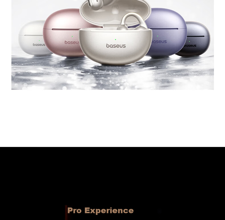 Baseus MC1 Pro AI Translation Bluetooth Earphones [Celebrity Edition] Clip-On Open-Ear Sports Call Noise-Cancelling Bone Conduction for Huawei and Apple Phones 23