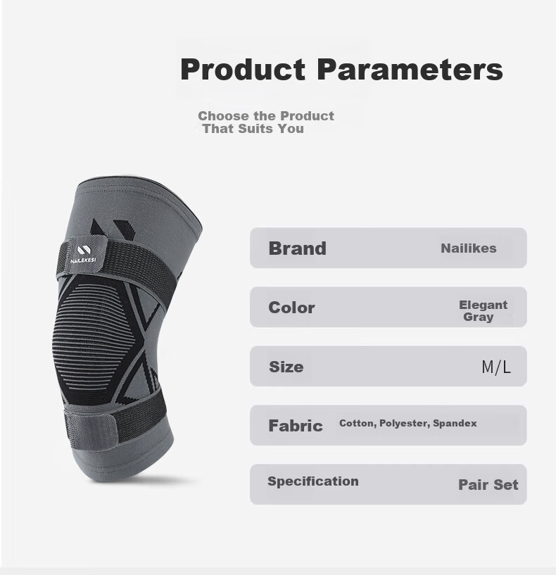 Nailikes Knee Brace Sports Professional Protection Men's Basketball Running Badminton Warm Arthritis Knee Joint Support 8