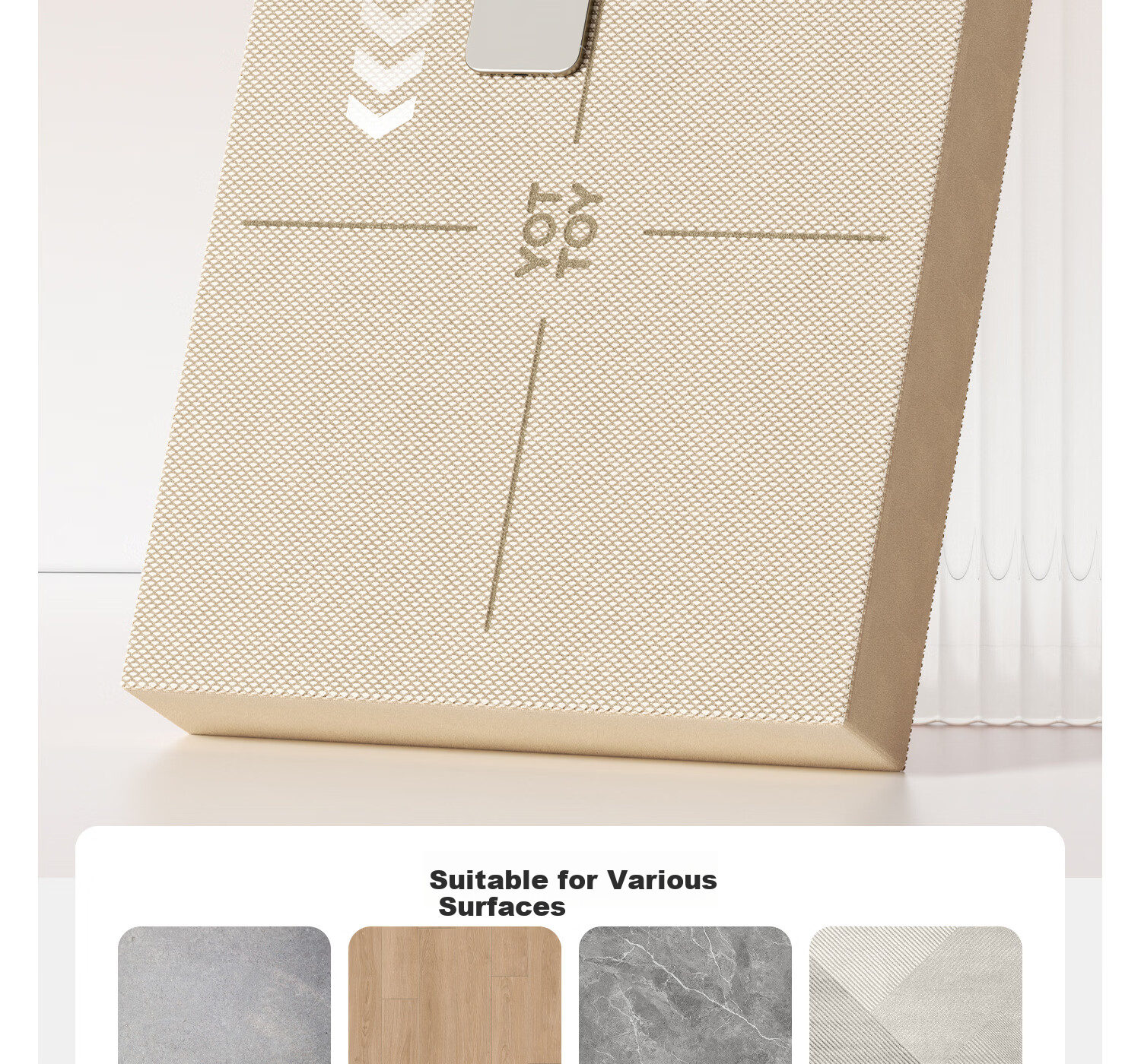 Yottoy Balance Pad Yoga Mat Flat Support Core Training Yoga Fitness Quiet Non-Slip Thickened Soft Foam Kneeling Pad 4