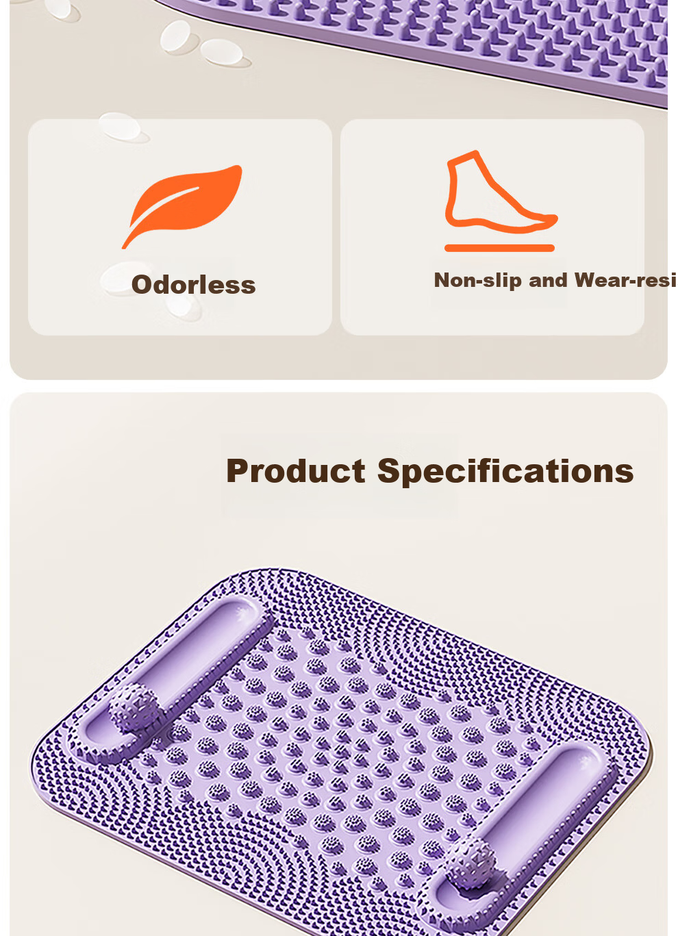 PROIRON Acupressure Foot Massage Mat Purple 10