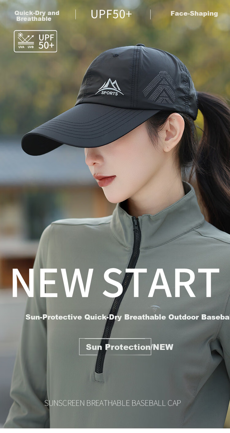 Miiow Women's Ultra-Thin Summer Mesh Breathable Sunshade Baseball Cap Outdoor Sports Hat White 1