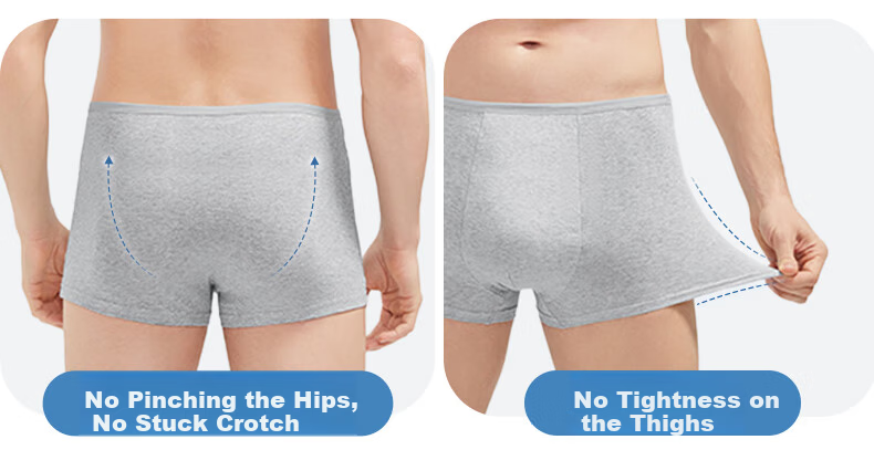 Guxu Disposable Men's Boxer Briefs Pure Cotton Sterile Travel Underwear 12-Pack 26