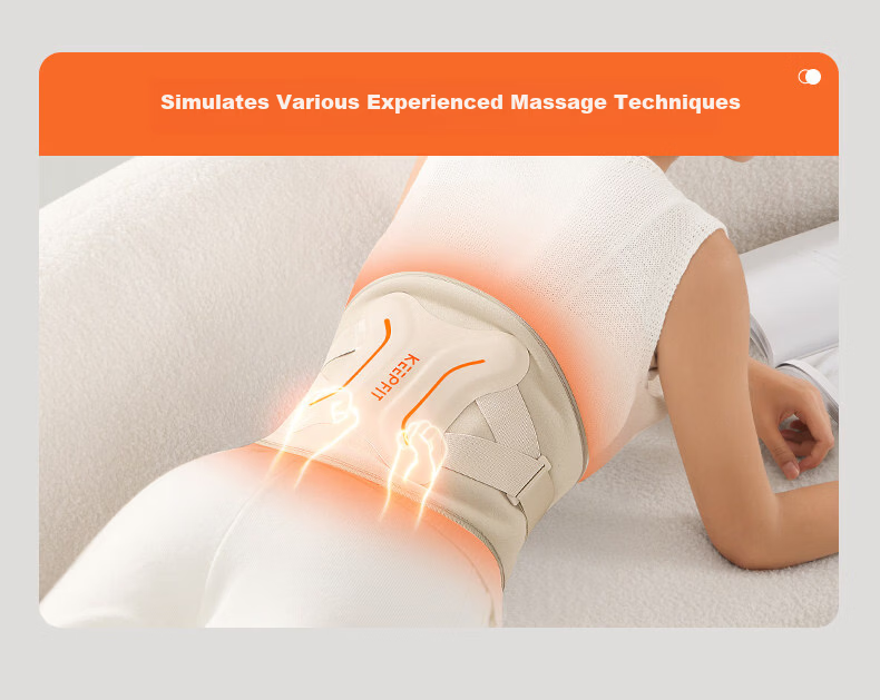 Kepufi Waist Massager Warm Palace Belt Menstrual Relief Waist Support Heat Moxibustion Massage for Lumbar Strain Practical Gift for Elders Parents Mother's Day Boyfriend Girlfriend W15s 13