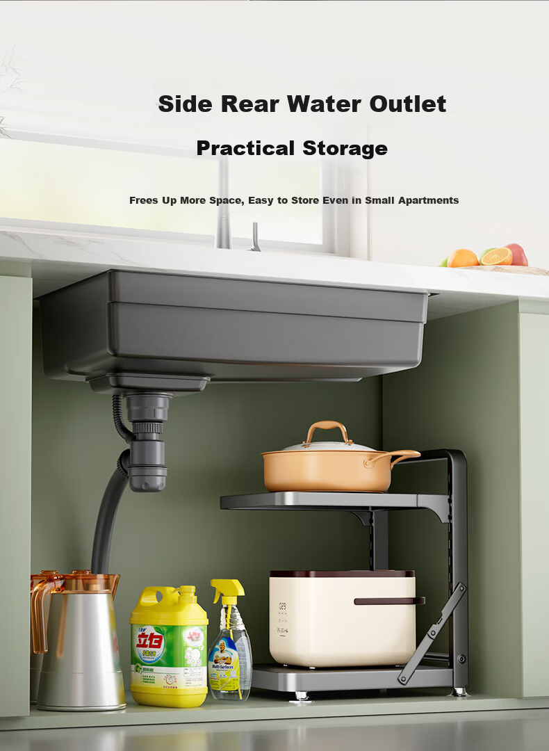 HEGII Single Large Sink Nano Air Cushion 3D Partition Stainless Steel Quick Drainage Kitchen Sink DMB192-078-SN 13