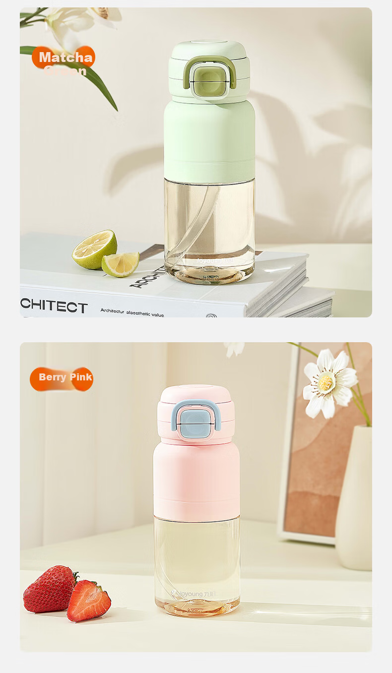Joyoung Large Capacity Plastic Straw Cup Summer PPSU Water Bottle for Pregnant Women, Children, and Students High-Quality Water Bottle 14