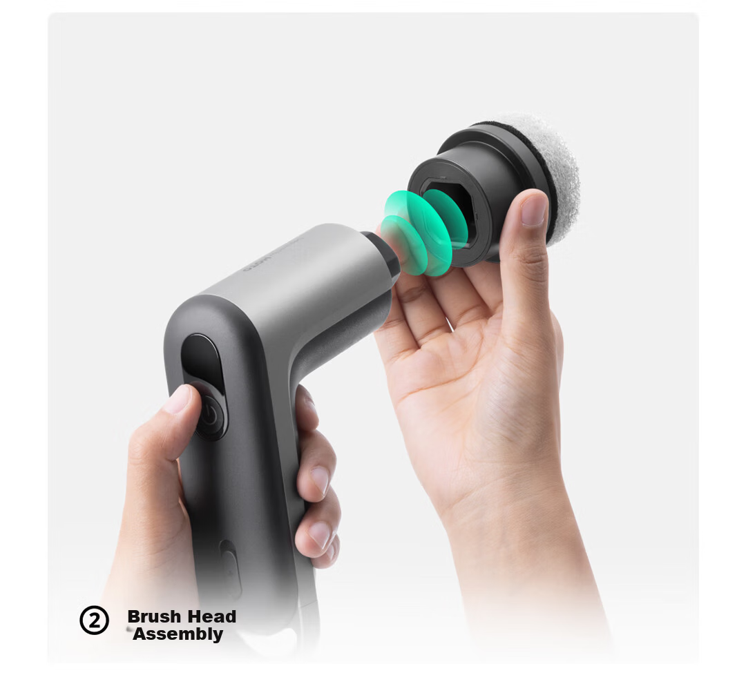 HOTOHOTO Multifunctional Electric Kitchen Cleaning Brush Dual-Speed Powerful Stain Removal Waterproof Lightweight with Smart Display 9