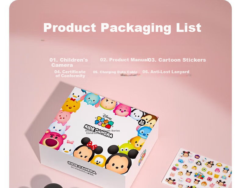 Disney HD Digital Camera CCD Color Video Beauty Portable Anti-Shake Kids Student Gift Nick 29