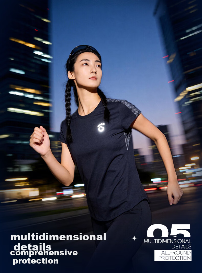 Macondo Night Running Short Sleeve T-Shirt Marathon Sports Running Moisture-Wicking Quick-Dry Short Tee Unisex Champagne White Women 2XL 7
