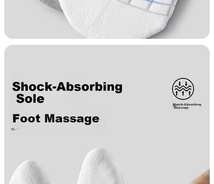 Warrior Sports Socks for Men, Short Tube Socks, Solid Color Xinjiang Cotton 7A Antibacterial Deodorant Towel Bottom Running Shock-Absorbing Sweat-Absorbing Wear-Resistant 17
