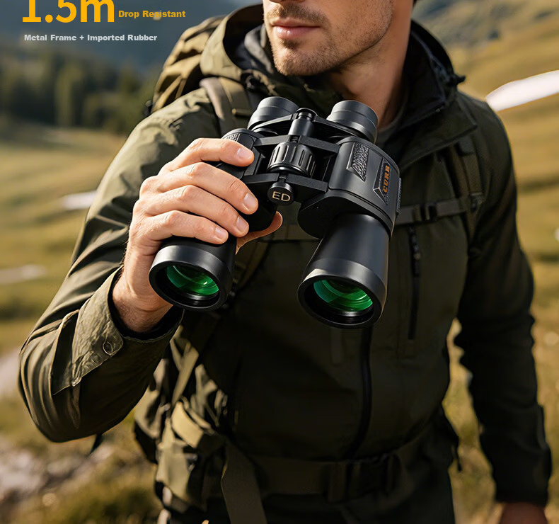 Jiapu High-Power Military-Grade HD Night Vision Professional Adult 8000 Binoculars Zoomable Smartphone Compatible Kilometer Range 14