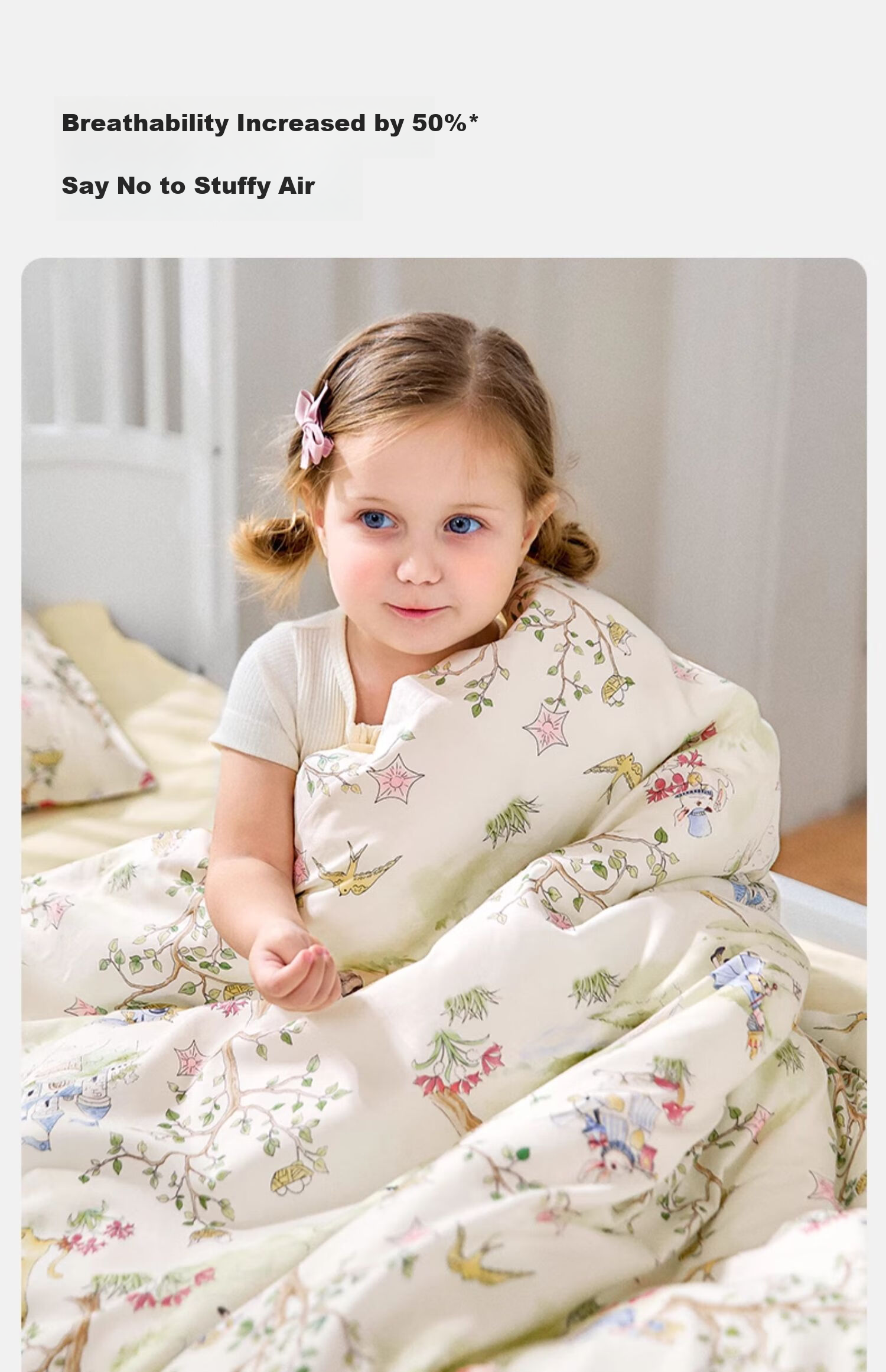 EMXEE Kindergarten Quilt Three-Piece Set Six or Seven-Piece Set Pure Cotton Bedding Duvet Cover Swan Dance 7