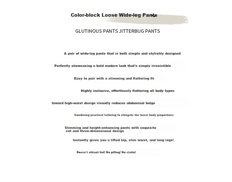 Langsha Women's American Style Work Pants Spring 2026 New High Waist Drawstring Colorblock Quick-Dry Sports Pants Loose Casual Curved Leg Pants 2