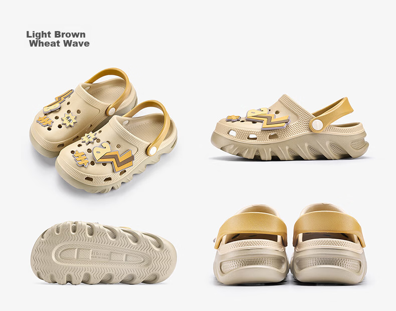 BALABALA Kids Summer EVA Clogs Boys Girls Closed-Toe Outdoor Sports Soft Sole Beach Shoes for Children 11